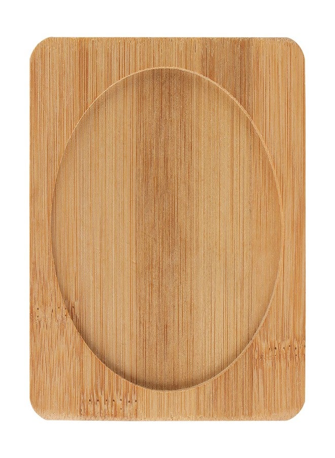 HOIGON 60 Pack 3.7 Inch Bamboo Coasters, Natural Wooden Coasters, Square Bamboo Tray Saucer Set for Drinks, Crafts, Succulents - Image 5