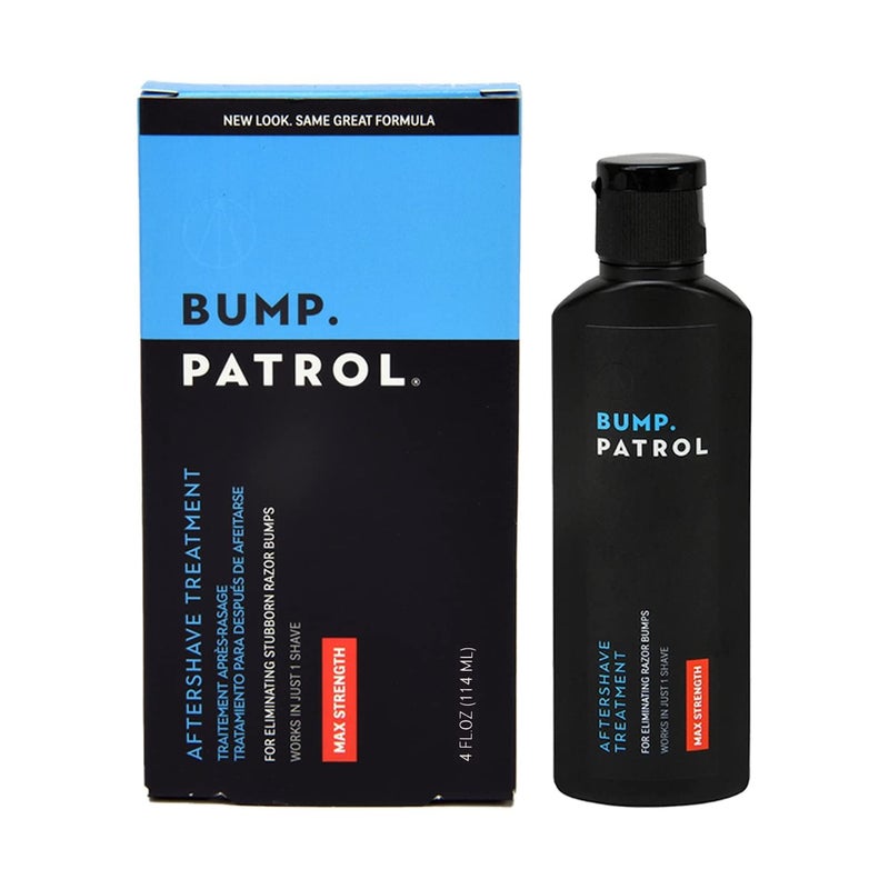 Bump Patrol Maximum Strength Aftershave Formula - After Shave Solution Eliminates Razor Bumps and Ingrown Hairs - 4 Ounces - Image 1