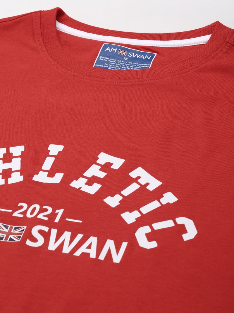 amswan PREMIUM COTTON PRINTED HALF SLEEVE CREW NECK T-SHIRTS - Image 2