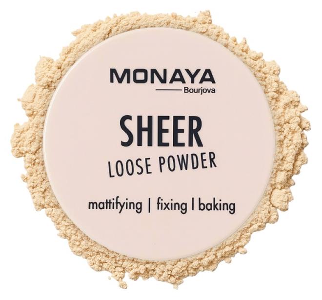 Monaya LP001 Sheer Loose Powder – Lightweight Setting Powder, Oil Control, Smooth Matte Finish, Long-Lasting & Flawless Look for All Skin Types, 12g Each - Image 1