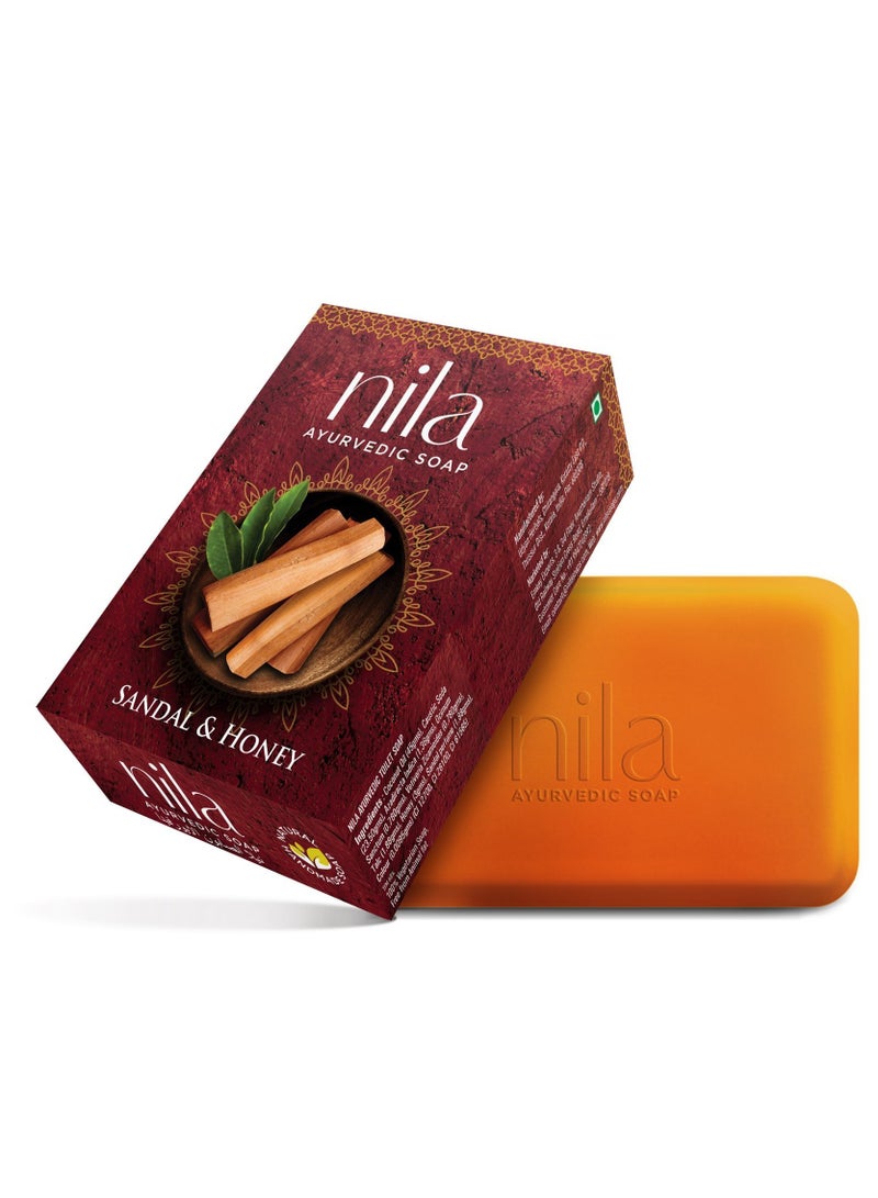 Nila Sandal & Honey Herbal soap 75gm (Pack of 6) - Image 2