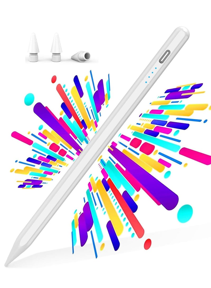 زاڤي قلم شاشة لجهاز iPad مع وظيفة رفض راحة اليد، قلم نشط متوافق (2018-2025) Apple iPad Pro 11/12.9 بوصة، iPad 10/9/8/7/6th، iPad Air 5/4/3 الجيل، iPad Mini 6/ الجيل الخامس - Image 1