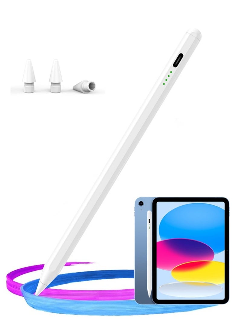ZAVVY Stylus pen for iPad with palm rejection function, active pencil compatible (2018-2025) Apple iPad Pro 11/12.9 inches, iPad 10/9/8/7/6th generation, iPad Air 5/4/3 Generation, iPad Mini 6/fifth generation - Image 1