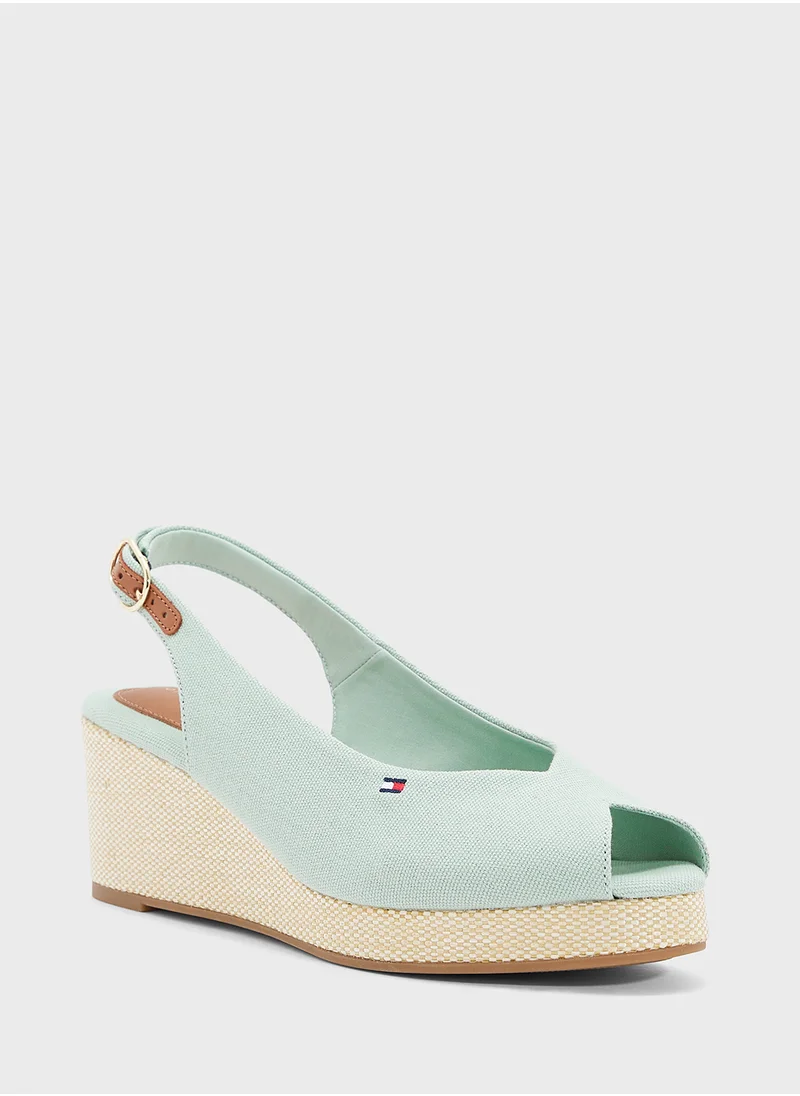 TOMMY HILFIGER MID WEDGE SLINGBACK ESPADRILLES
