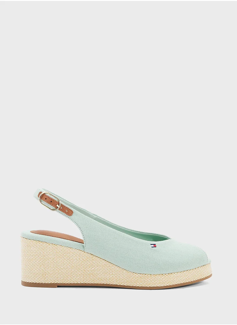 TOMMY HILFIGER MID WEDGE SLINGBACK ESPADRILLES