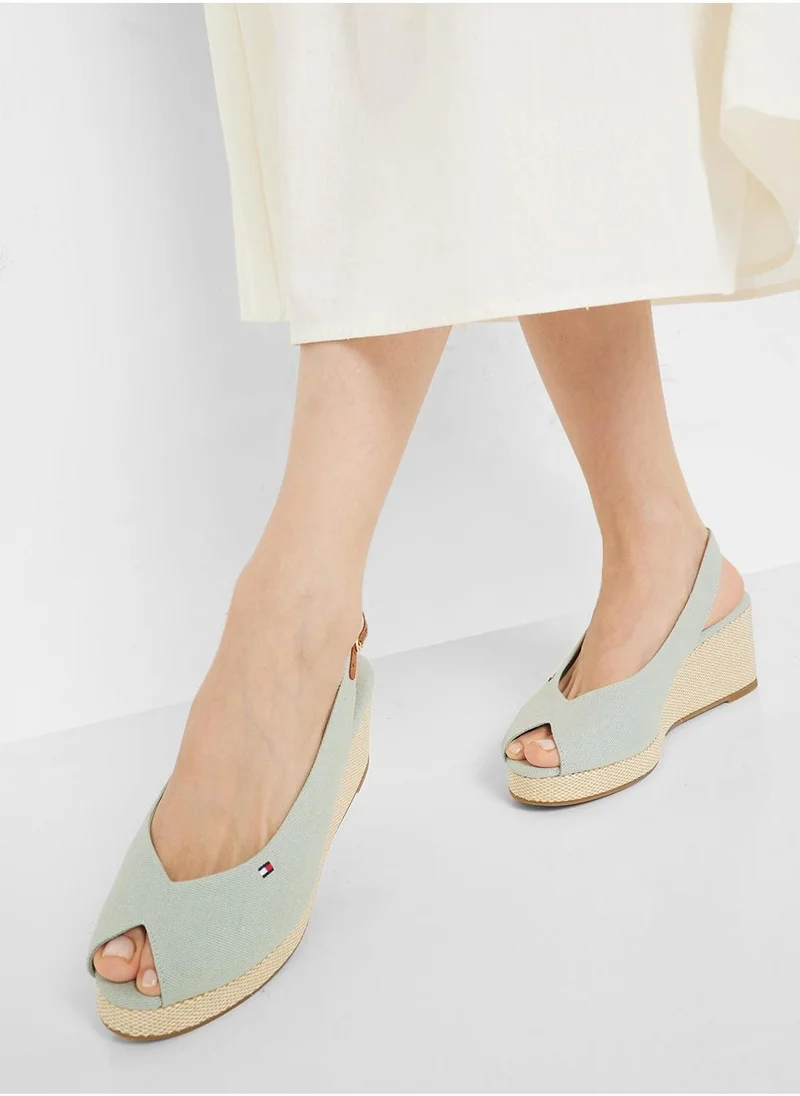 تومي هيلفيغر MID WEDGE SLINGBACK ESPADRILLES