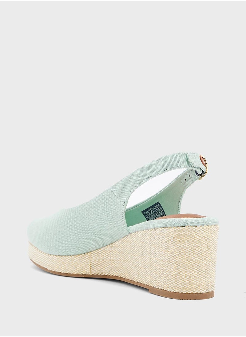 TOMMY HILFIGER MID WEDGE SLINGBACK ESPADRILLES  - Image 4