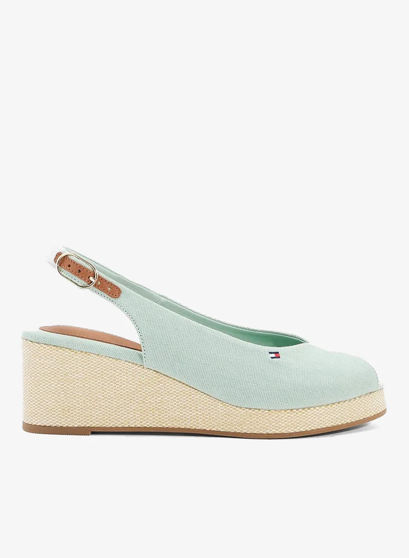 TOMMY HILFIGER MID WEDGE SLINGBACK ESPADRILLES