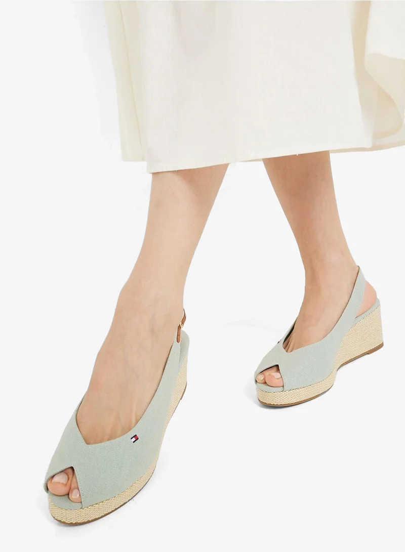 TOMMY HILFIGER MID WEDGE SLINGBACK ESPADRILLES