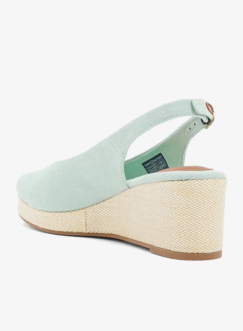 TOMMY HILFIGER MID WEDGE SLINGBACK ESPADRILLES