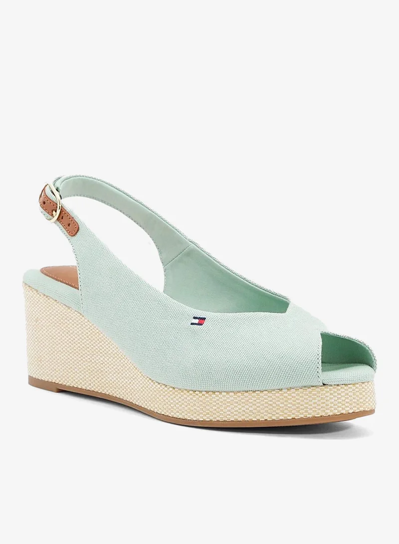 TOMMY HILFIGER MID WEDGE SLINGBACK ESPADRILLES