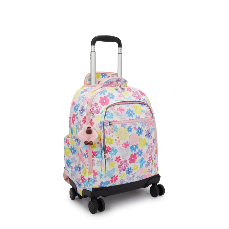Kipling  Kipling  New Zea Flower Stamp Large Wheeled Backpack with Laptop Compartment I4674-8EM  | Best Price UAE