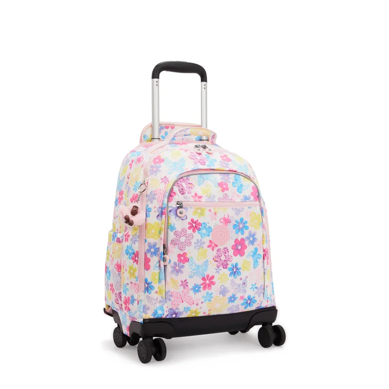 Kipling  Kipling  New Zea Flower Stamp Large Wheeled Backpack with Laptop Compartment I4674-8EM  | Best Price UAE