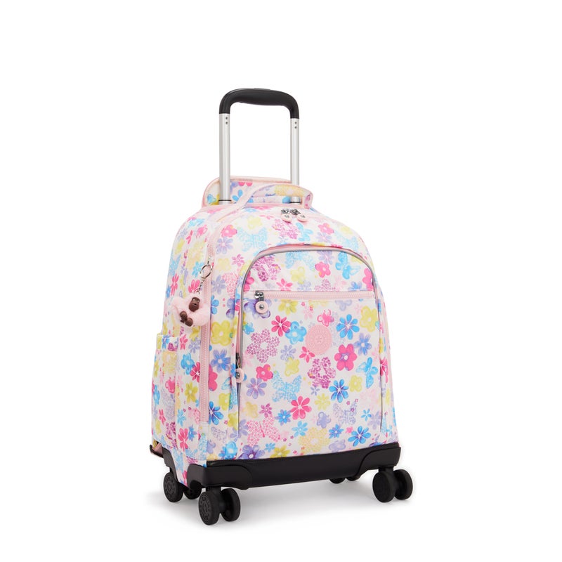 Kipling  New Zea Flower Stamp Large Wheeled Backpack with Laptop Compartment I4674-8EM - Image 4