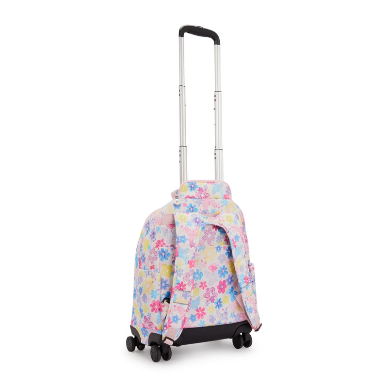 Kipling  New Zea Flower Stamp Large Wheeled Backpack with Laptop Compartment I4674-8EM - Image 2