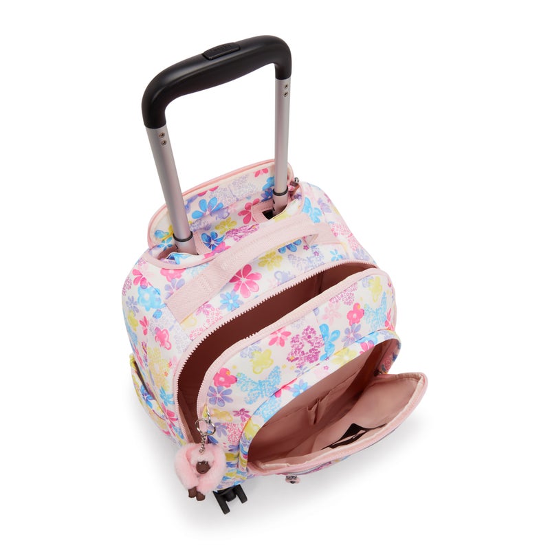 Kipling  New Zea Flower Stamp Large Wheeled Backpack with Laptop Compartment I4674-8EM - Image 3