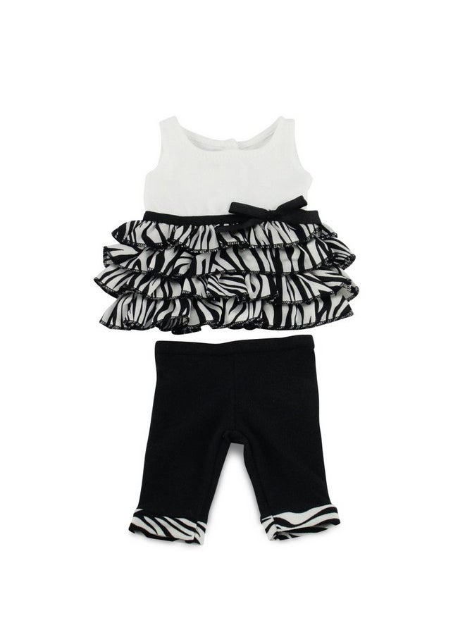 Emily Rose - 18Inch Doll Spring Lavender Skirt Outfit Bundled With Lovely Summer 2Pc Leggings 18 Doll Clothes Set Compatible With American Girl Dolls - Image 1