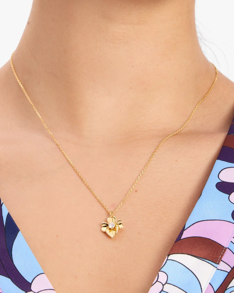 كيت سبيد Precious Pansy Mini Pendant