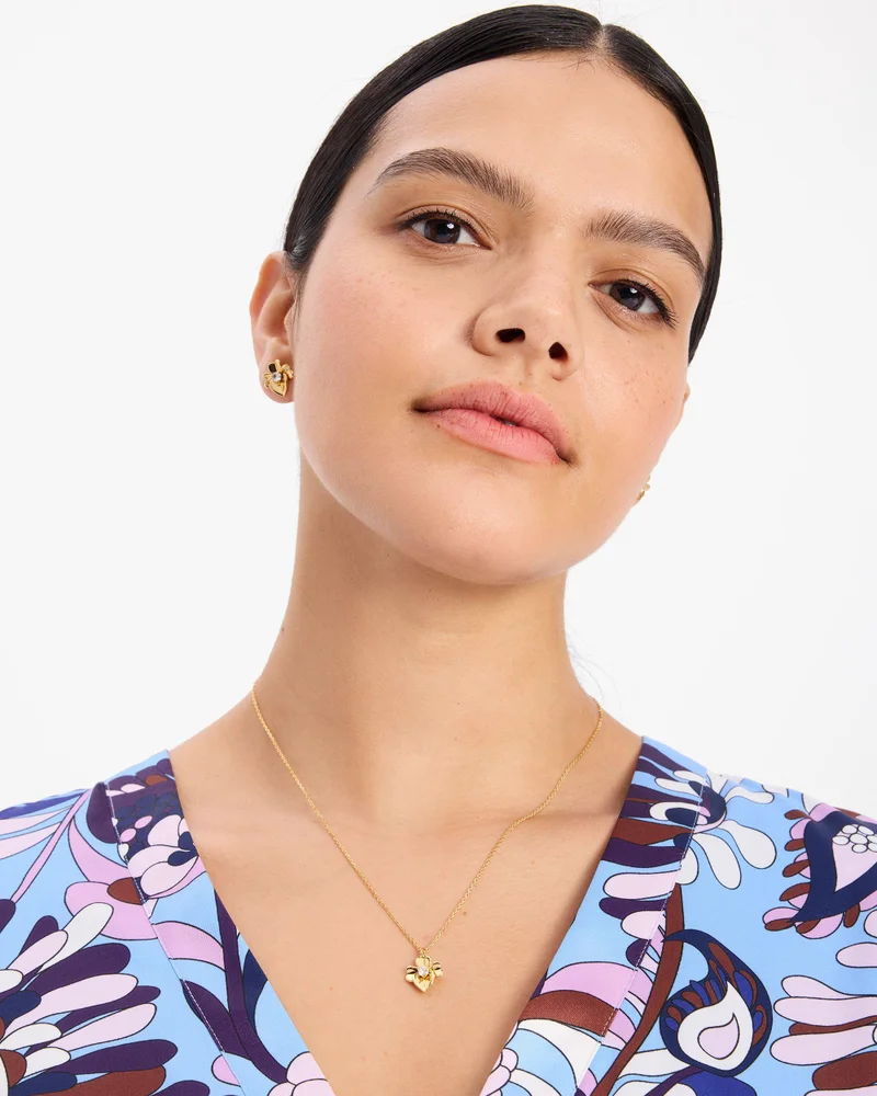 Kate Spade Precious Pansy Mini Pendant