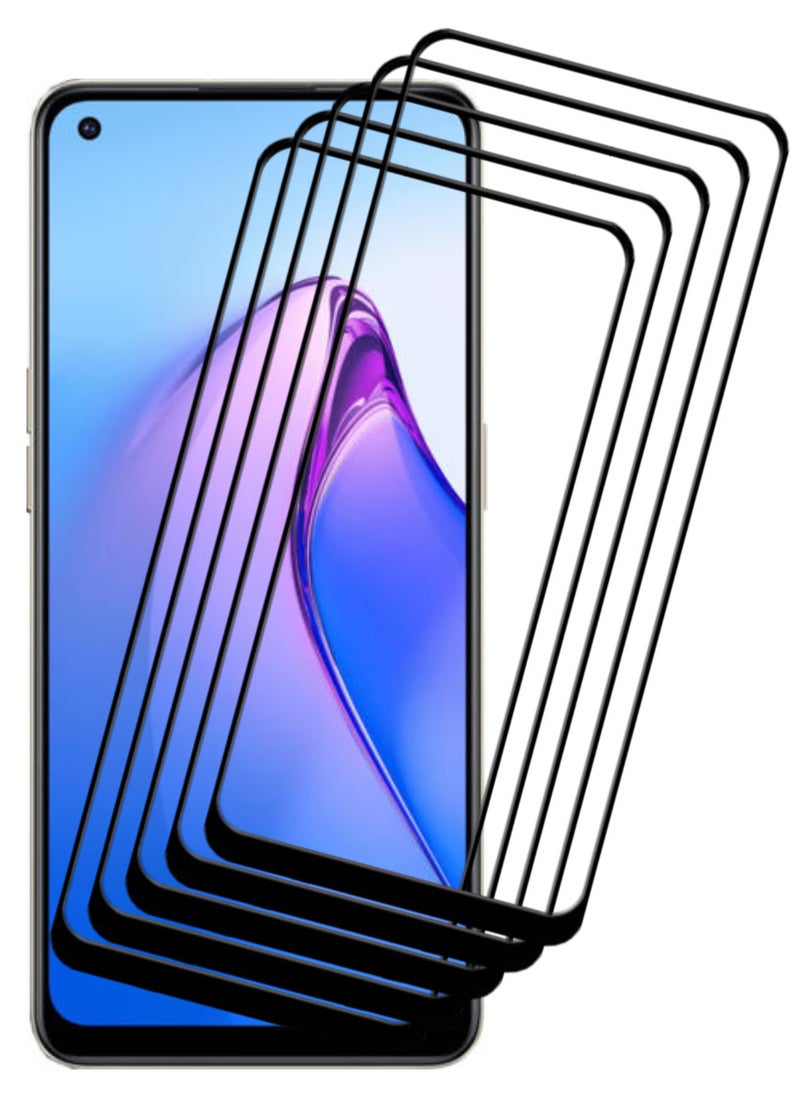 ACLIX 5 Pieces Antistatic ESD Dustproof Premium Quality High Definition Tempered Glass Screen Protector Designed For Oppo Reno8 Z - Image 1