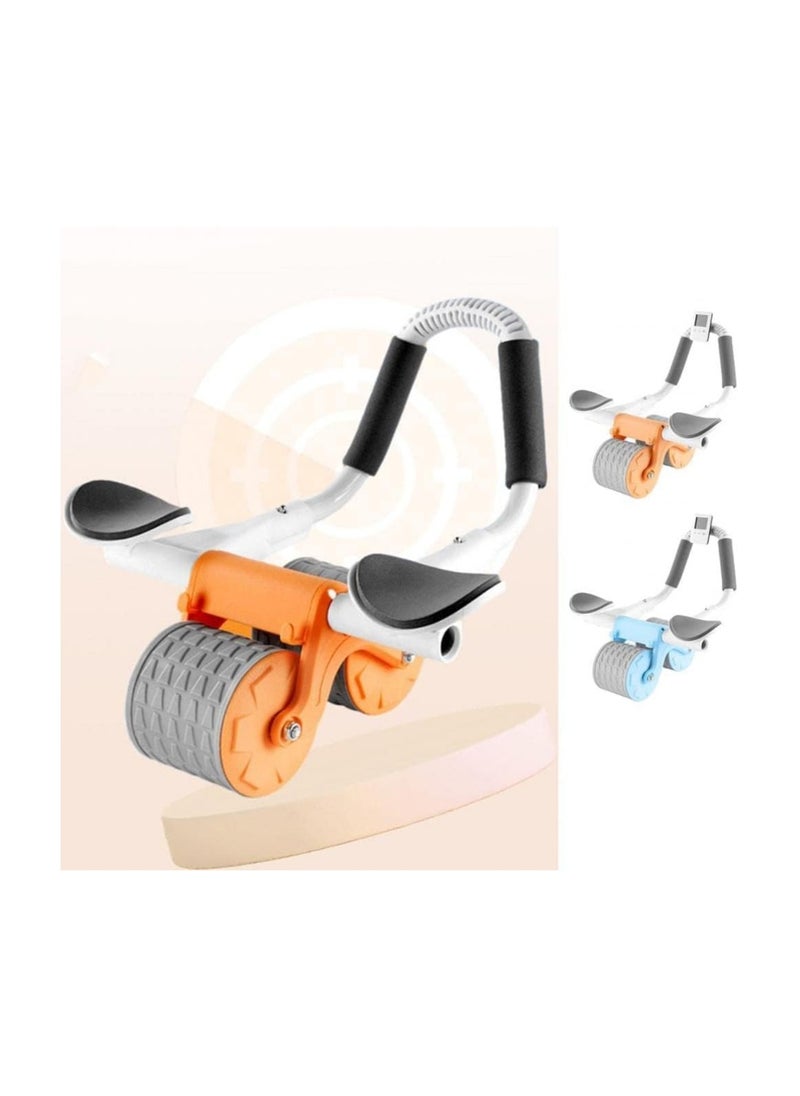 AWH - AWH 2023 New with timer Ab Abdominal Exercise Roller Elbow Support, abs roller wheel core exercise equipment, Automatic Rebound Abdominal Wheel - Image 1