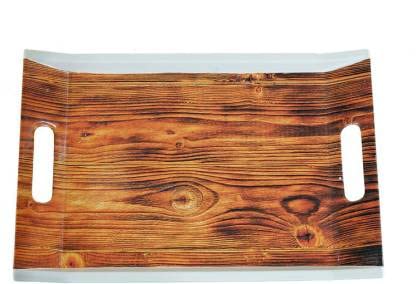 UPC PREMIUM HOUSEWARE U.P.C Serving Tray Set- Handcrafted & Hand-Painted for Kitchen/Table & Home Decor/Dinning/Gifts/Restaurants/Living Room/Coffee Table (Set of 3 Trays) (SY-VIL015) - Image 2