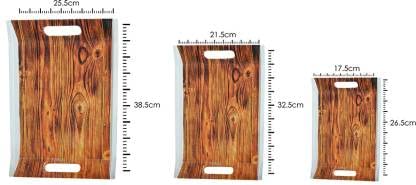UPC PREMIUM HOUSEWARE U.P.C Serving Tray Set- Handcrafted & Hand-Painted for Kitchen/Table & Home Decor/Dinning/Gifts/Restaurants/Living Room/Coffee Table (Set of 3 Trays) (SY-VIL015) - Image 5