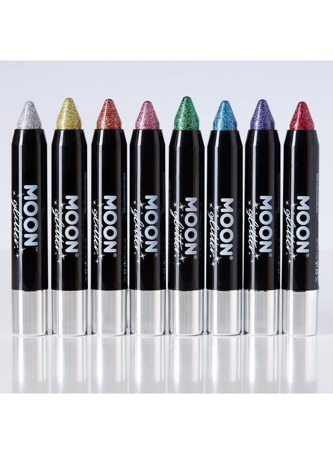 Moon Glitter Holographic Glitter Paint Stick/Body Crayon Makeup For The Face & Body By Moon Glitter 0.12Oz Purple - Image 3
