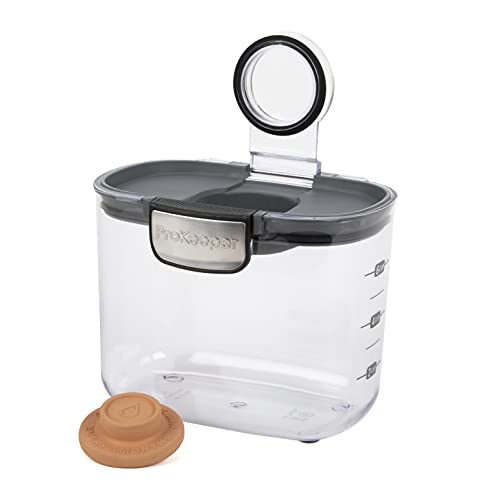 ProKeeper+ by Progressive International Clear Plastic Airtight Food Baker's Kitchen Storage Organization Container Canister Set with Magnetic Accessories (Brown Sugar 1.4-Quart) - Image 1