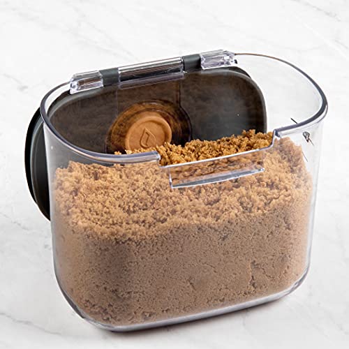 ProKeeper+ by Progressive International Clear Plastic Airtight Food Baker's Kitchen Storage Organization Container Canister Set with Magnetic Accessories (Brown Sugar 1.4-Quart) - Image 3