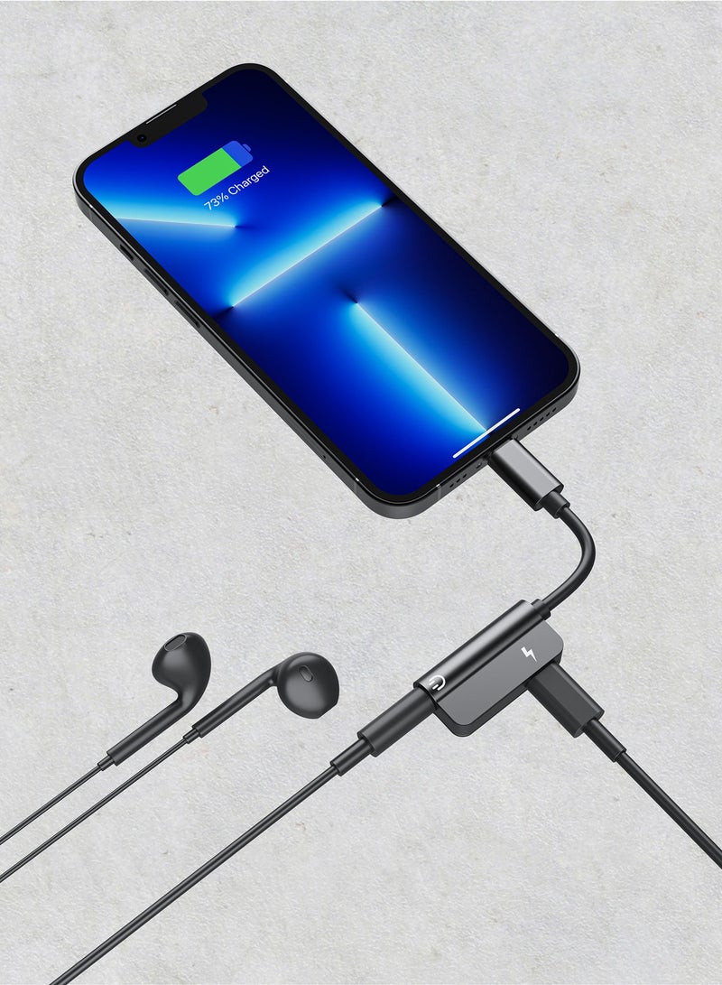 Totulife 2-in-1 OTG Adapter – Lightning to Lightning + AUX Connector, Supports Music, Calling & Charging, Aluminum Alloy Build – Compatible with iPhone & iOS Devices - Image 5