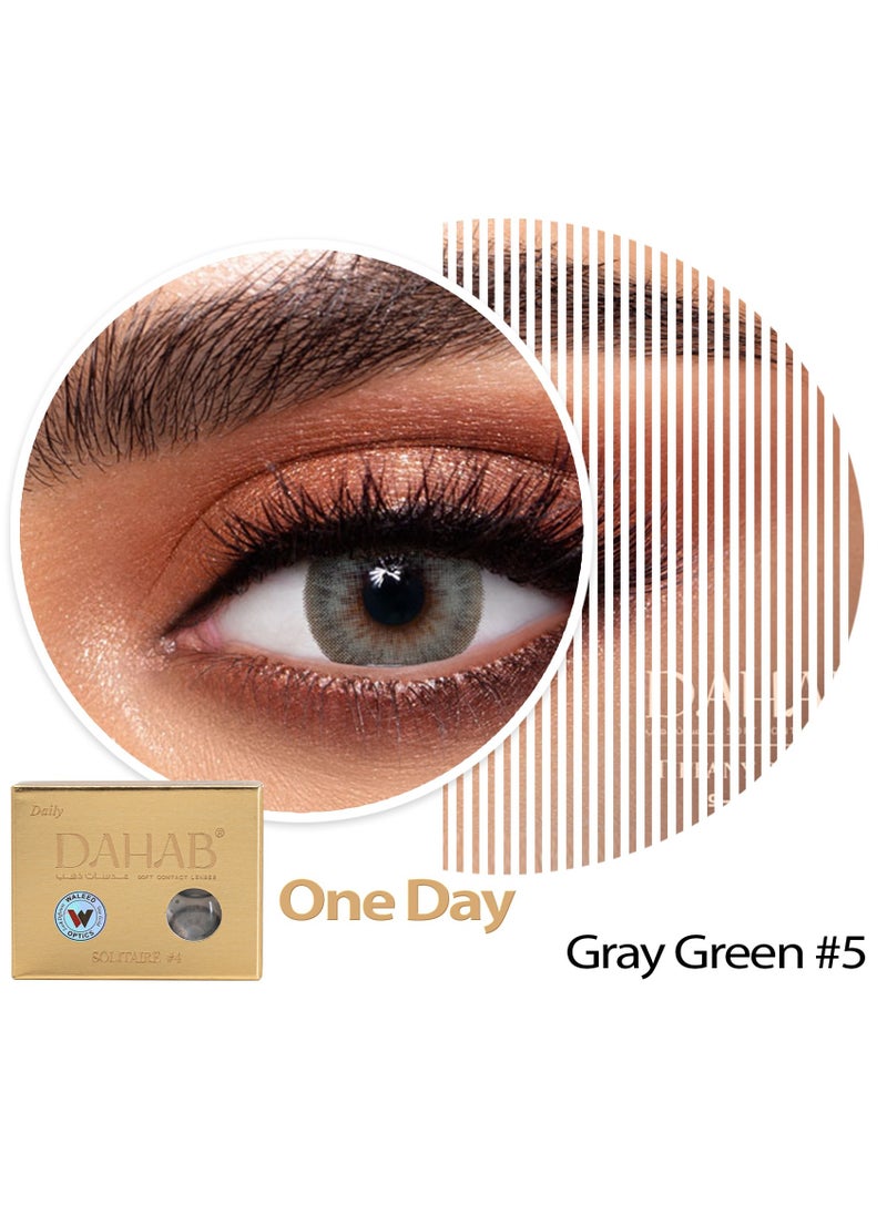 Dahab Dahab Daily Lenses Sabrin Gray Green No5  - Image 1