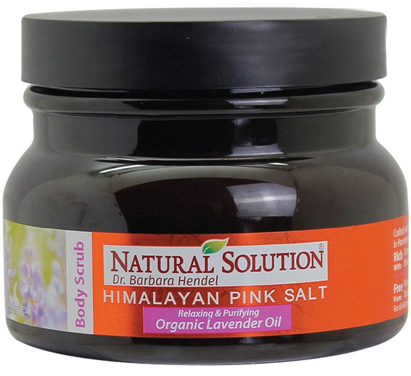 Natural Solution WBM Himalayan Salt Body Scrub with Organic Lavender Oil Relaxing and Purifying Deep Cleansing  123 oz 106 Oz