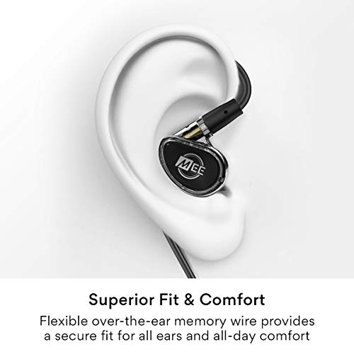 MEE audio Professional MX4 PRO Quad-Driver Hybrid Musicians In Ear Monitor Headphones with High-Resolution Reference Sound; Noise Isolating Earbuds Earphones with Detachable Cables, Black - Image 5