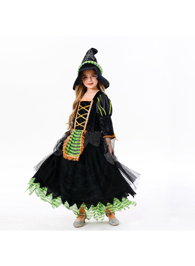 NIBEMINENT Children's witch chiffon dress, girls' party stage performance costume manufacturer - Image 1