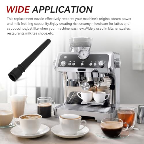 CHAR YONG Steam Nozzle 5313259991 Coffee Machine Lower Tube - Fits for De'Longhi Espresso Coffee Maker Milk Foam Spout 1 Hole Silicone Milk Foam Spout Replacement Suitable for Cafe Milk Tea Shop Families to Use - Image 3