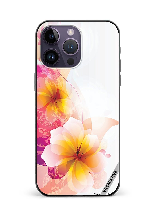VR CREATIVE Protective Case Cover For Apple iPhone 16 Pro Max Flower Design Multicolour