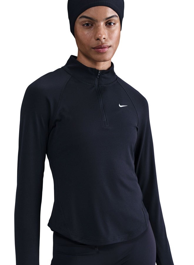 Nike Women’S Nike Tempo Swoosh Haberdashery Dri-Fit Half-Zip Top - Image 3