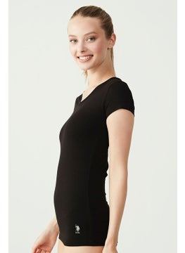 U.S. Polo Assn. Women's Short Sleeve V Neck Basic T-Shirt  - Image 2