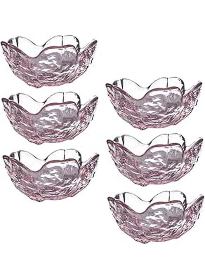 6 Pcs Glass Sauce Dishes Set Elegant Relish Bowls For Soy Sauce Mustard Easy Clean - Image 1