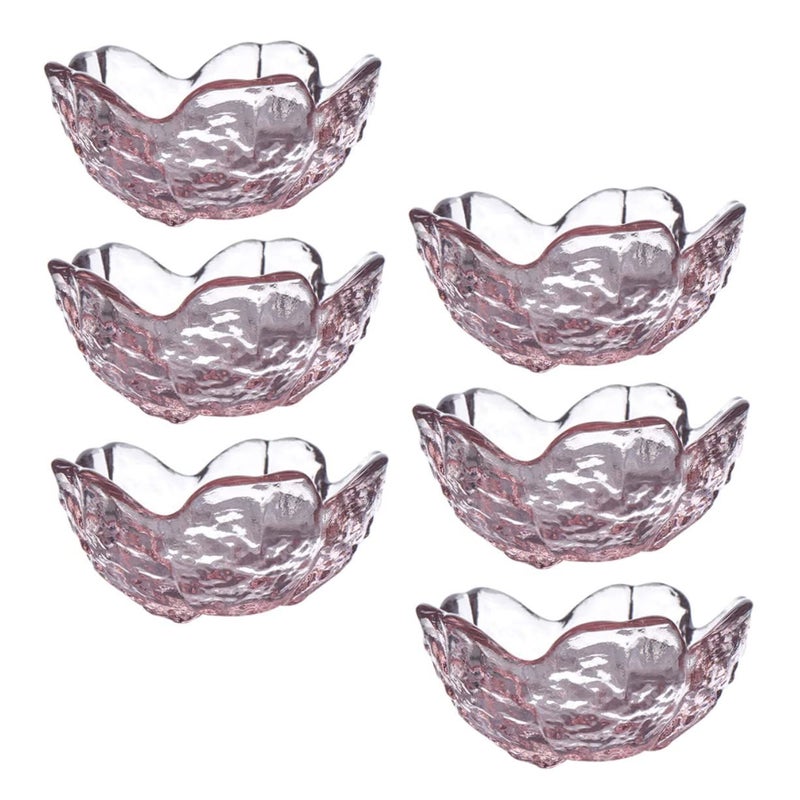 6 Pcs Glass Sauce Dishes Set Elegant Relish Bowls For Soy Sauce Mustard Easy Clean - Image 2