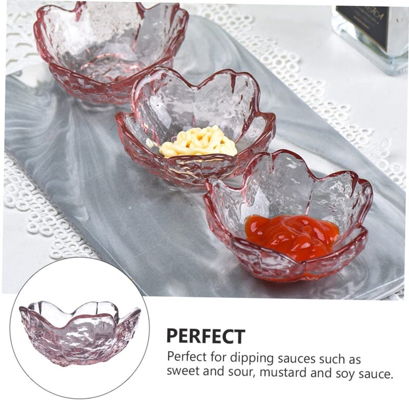 6 Pcs Glass Sauce Dishes Set Elegant Relish Bowls For Soy Sauce Mustard Easy Clean - Image 5