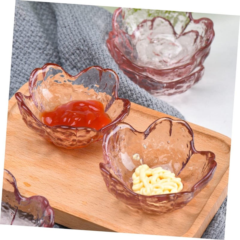 6 Pcs Glass Sauce Dishes Set Elegant Relish Bowls For Soy Sauce Mustard Easy Clean - Image 4