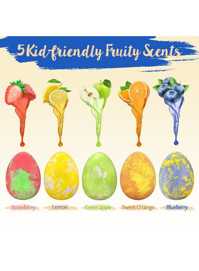 Santrela Bath Bombs For Kids With Surprise Toys Inside, Dino Egg Kids Bath Bombs Gift Set With Dinosaur Toy, Bubble Bath Fizzy Spa Bath Kit For Birthday Easter Christmas Boys And Girls 3 4 5 6 7 8 9 Years Old - Image 4