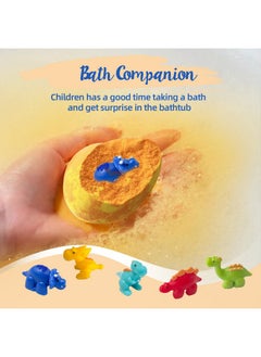 Santrela Bath Bombs For Kids With Surprise Toys Inside, Dino Egg Kids Bath Bombs Gift Set With Dinosaur Toy, Bubble Bath Fizzy Spa Bath Kit For Birthday Easter Christmas Boys And Girls 3 4 5 6 7 8 9 Years Old  - Image 5
