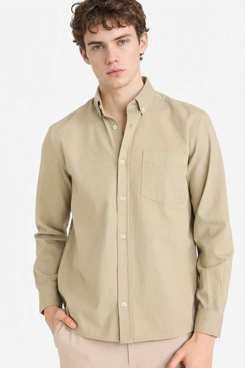 DeFacto Regular Fit Gabardine Shirt - Image 1