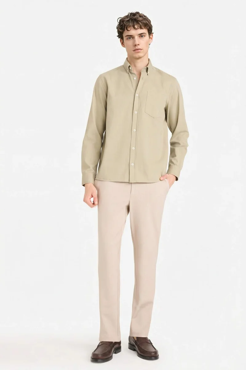 DeFacto Regular Fit Gabardine Shirt