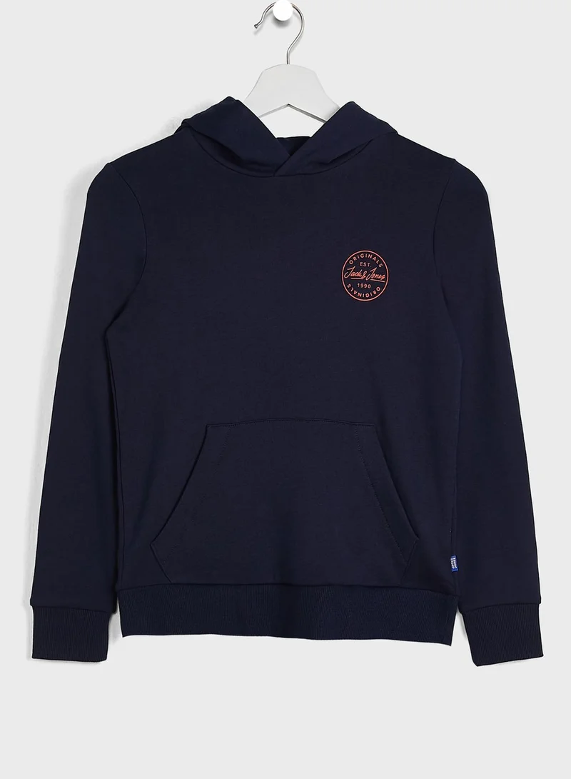 Jack & Jones Junior Youth Logo Hoodie