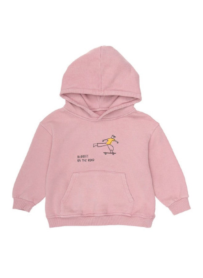 Zara kids Skateboarder Print Comfortable Casual Hooded Sweatshirt - Image 1