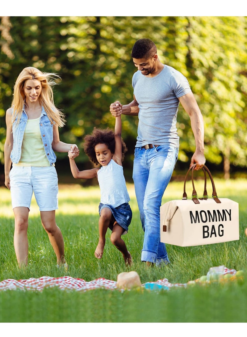 MIXDE Diaper Bag Tote, Mommy Bag For Hospital, Large Capacity Waterproof Baby Bag For Mom Travel, Hospital Bag For Labor And Delivery With Pouches And Strapsa  - Image 5